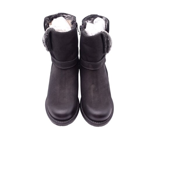 SOLD ❤️ Taos Combo Boots Sz 39 US 8-8.5 Black Leather - Picture 4 of 14